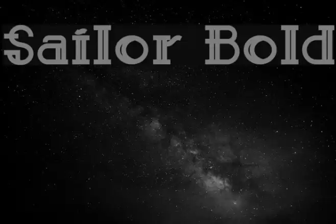 Sailor Bold Font examples