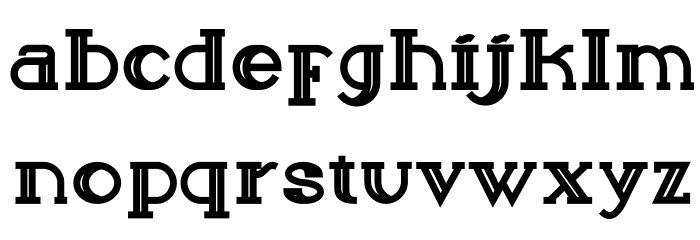 Sailor Bold Font LOWERCASE