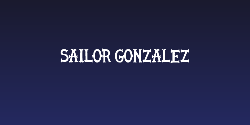 Sailor Gonzalez Social Header
