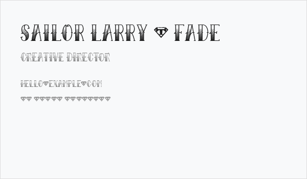 Sailor Larry - Fade Business Card