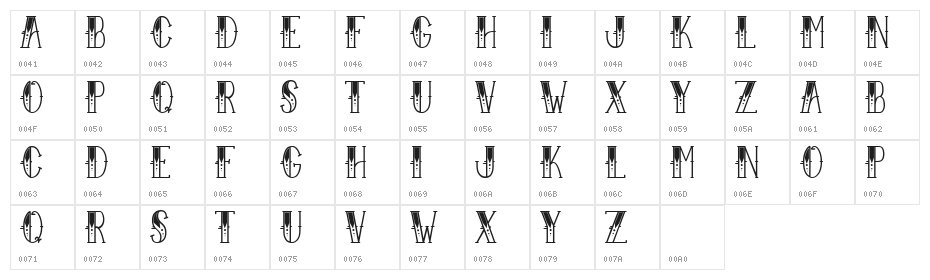 Sailor Larry - Fancy Character Map