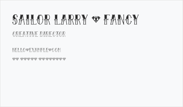 Sailor Larry - Fancy Business Card