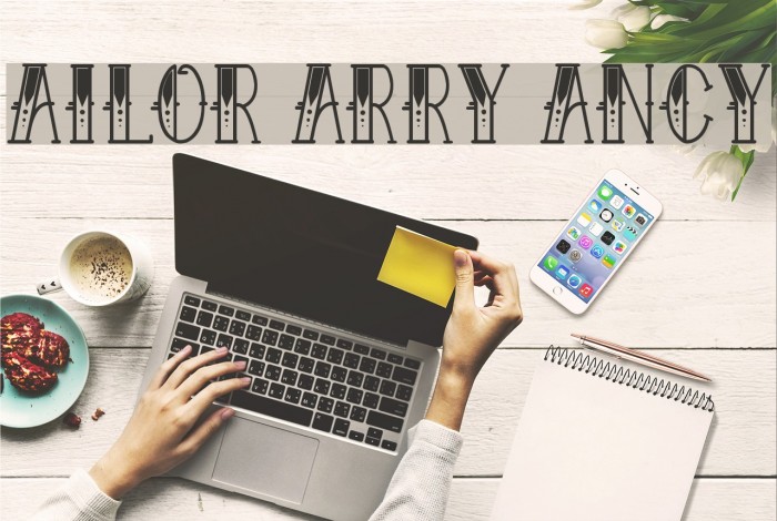 Sailor Larry Fancy Font examples