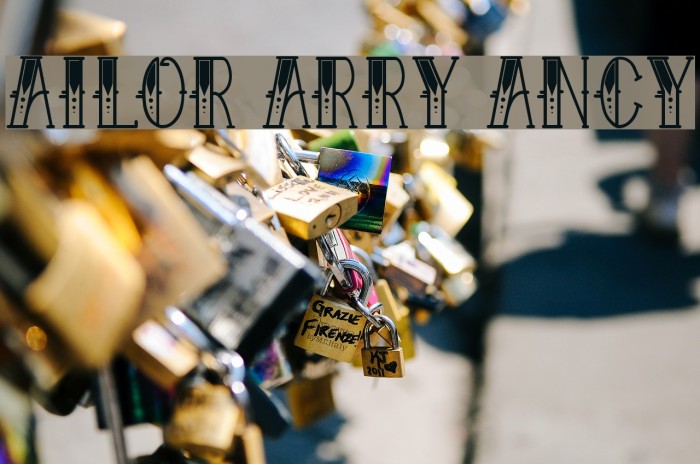 Sailor Larry Fancy Font examples