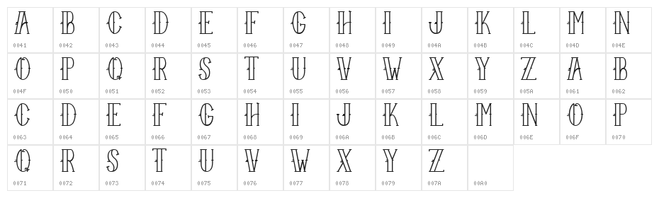 Sailor Larry Character Map