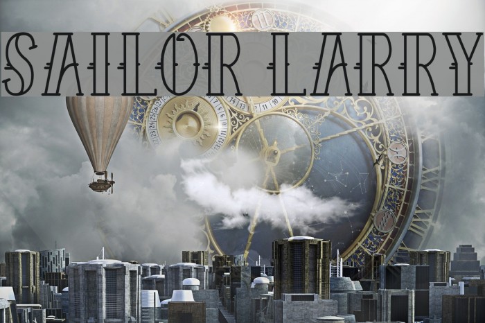 Sailor Larry Font examples