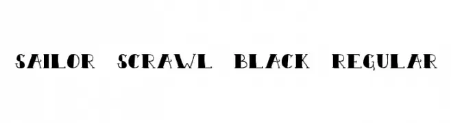 Sailor Scrawl Black Regular  font caratteri gratis