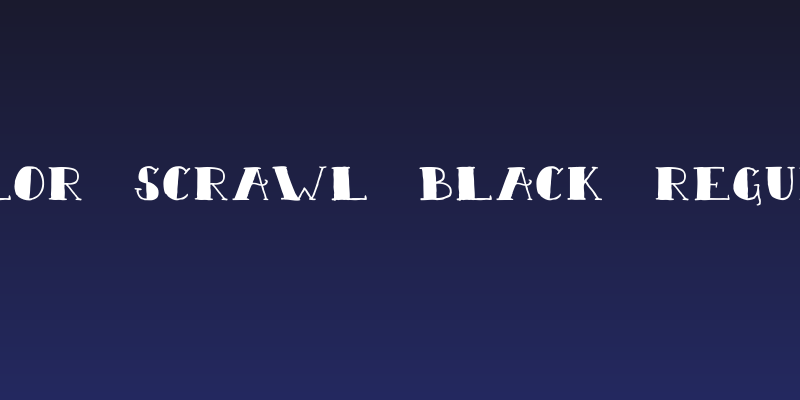 Sailor Scrawl Black Regular Social Header