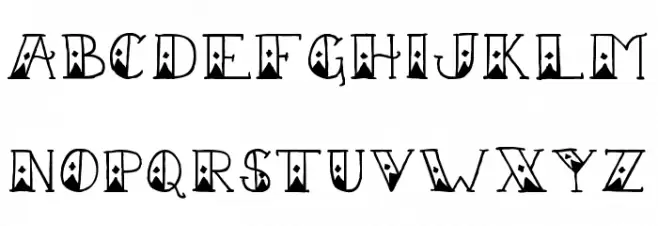 Sailor Scrawl Fancy Regular Caratteri MAIUSCOLE