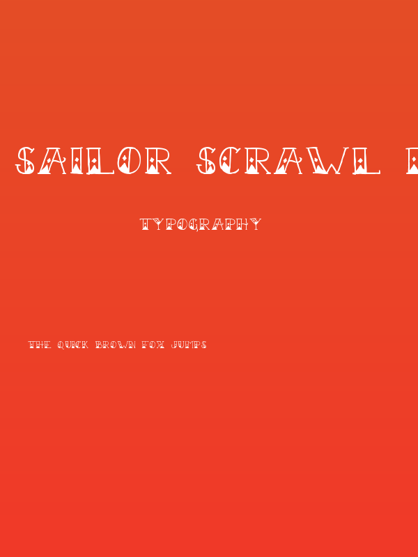 Sailor Scrawl Fancy Regular Poster