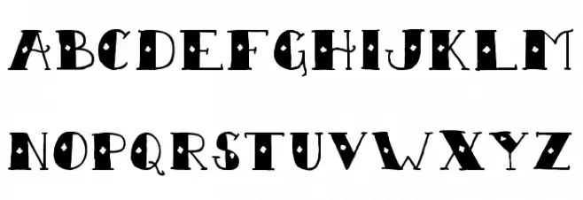 Sailor Scrawl Regular Caratteri MAIUSCOLE