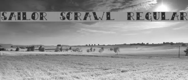 Sailor Scrawl Regular Font examples