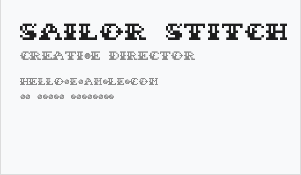 Sailor Stitch Demo Business Card