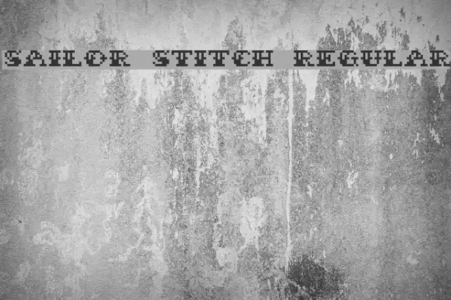 Sailor Stitch Regular Font examples