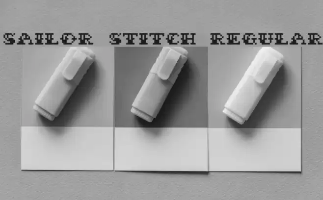 Sailor Stitch Regular Font examples