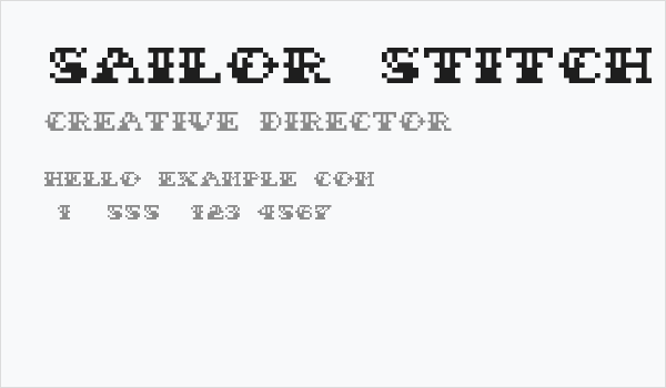 Sailor Stitch Regular Business Card