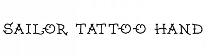 Sailor Tattoo Hand  font caratteri gratis