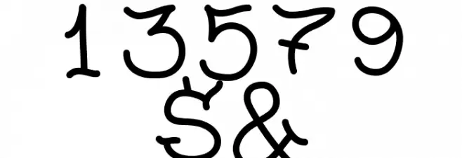 Sailor Tattoo Hand Font OTHER CHARS