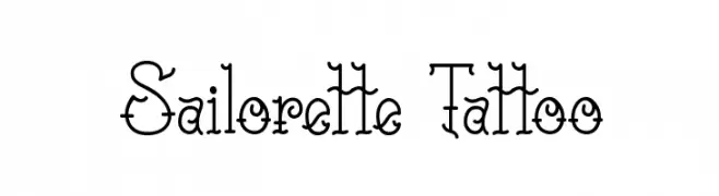 Sailorette Tattoo  Fuentes Gratis Descargar