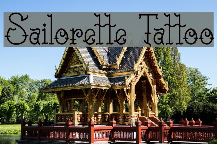 Sailorette Tattoo Font examples