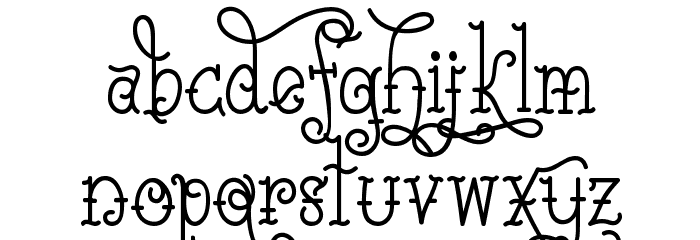 Sailorette Tattoo Font LOWERCASE