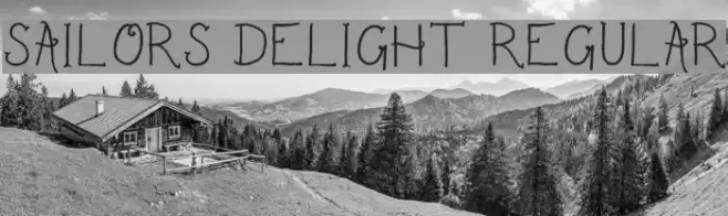 Sailor's Delight Regular Font examples