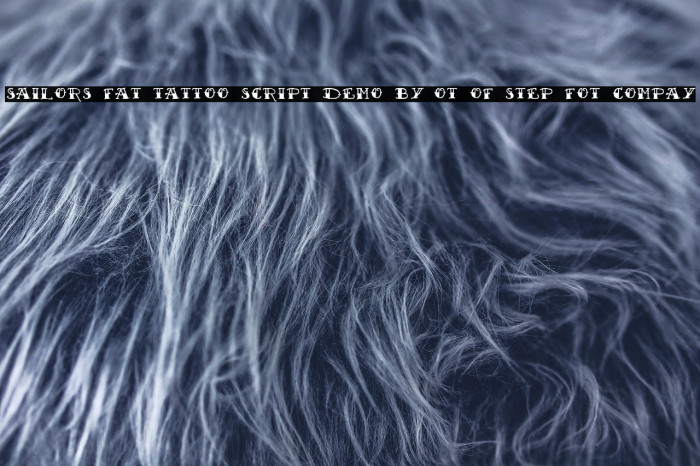 Sailor's Fat Tattoo Script Demo by Out of Step Font Company Example 1