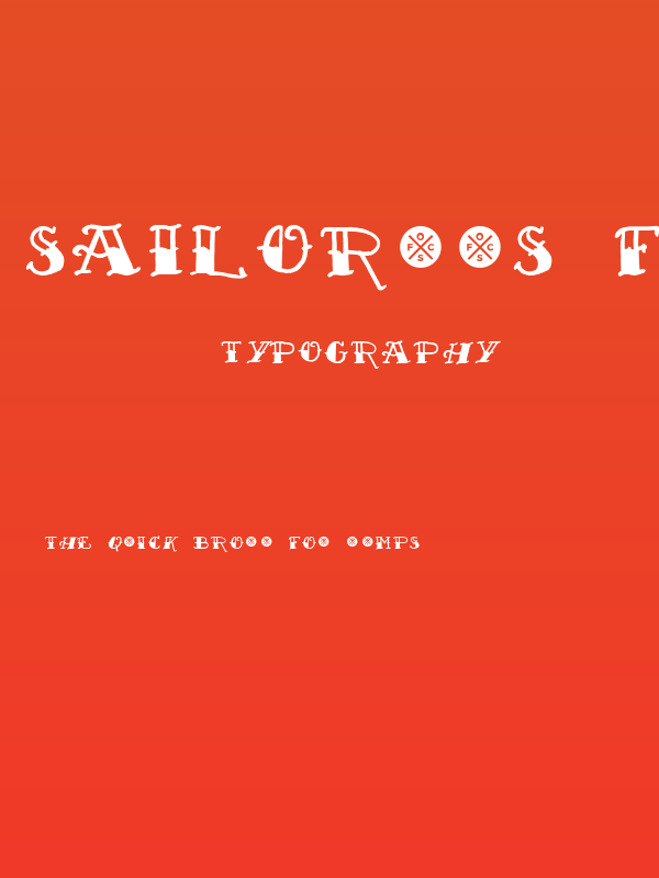Sailor's Fat Tattoo Script Demo by Out of Step Font Company Poster