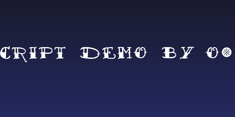 Sailor's Fat Tattoo Script Demo by Out of Step Font Company Social Header