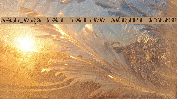 Sailor's Fat Tattoo Script Demo Font examples