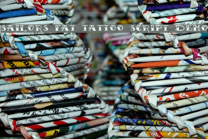 Sailor's Fat Tattoo Script Demo Font examples