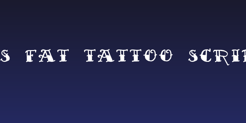 Sailor's Fat Tattoo Script Demo Social Header