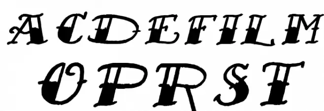Sailor's Fat Tattoo Script Italic Demo Fuentes MAYÚSCULAS