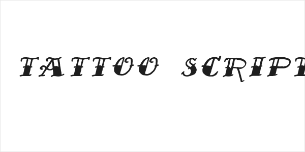 Sailor's Fat Tattoo Script Italic Demo Logo