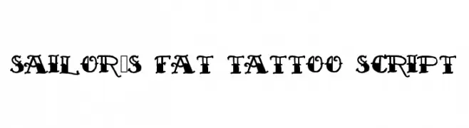 Sailor's Fat Tattoo Script  Fuentes Gratis Descargar