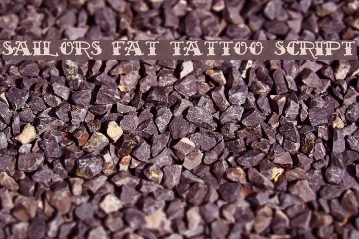 Sailor's Fat Tattoo Script Font examples