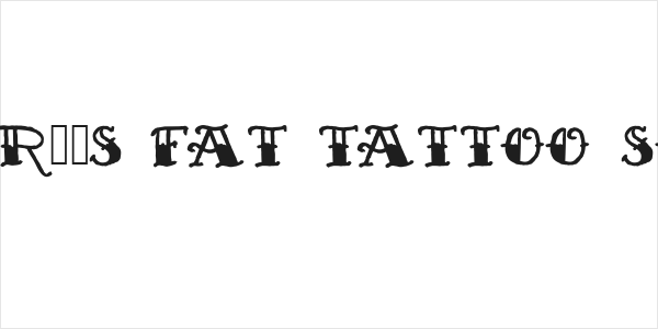 Sailor's Fat Tattoo Script Logo
