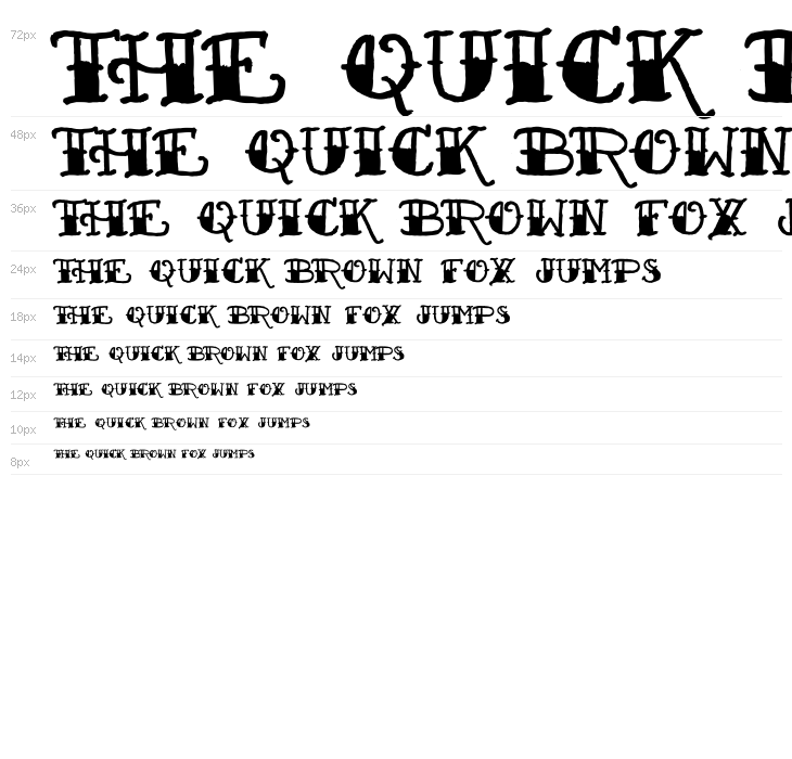 Sailor's Fat Tattoo Script Waterfall