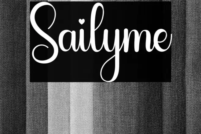 Sailyme Font examples
