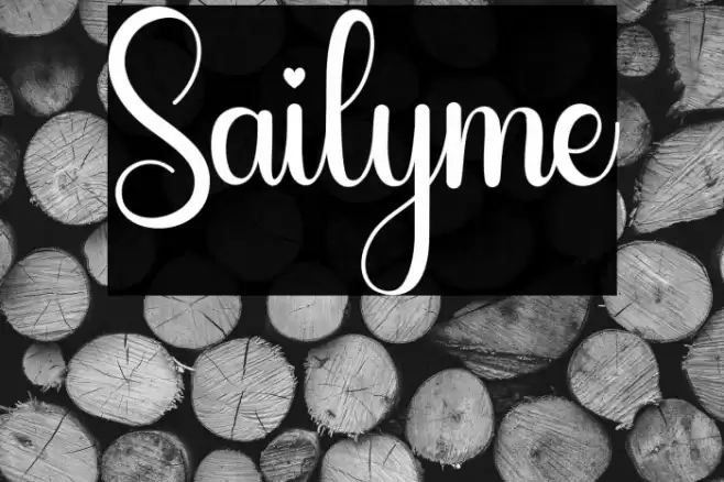 Sailyme Font examples