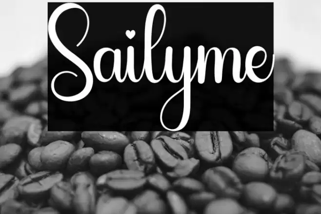 Sailyme Font examples