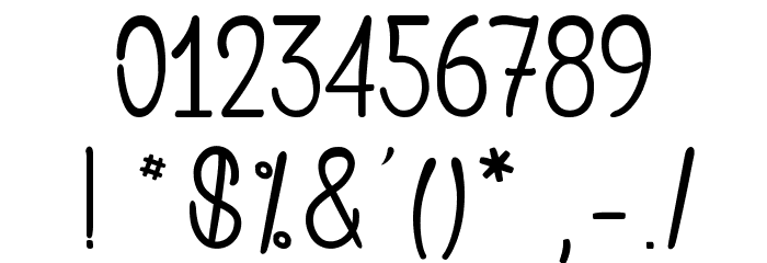 Saint Andrew des Kiwis Font OTHER CHARS