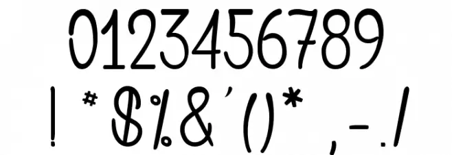 Saint Andrew des Kiwis Font OTHER CHARS