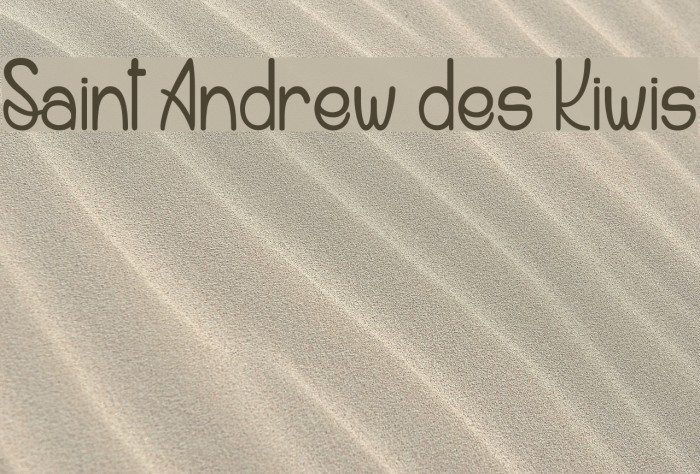 Saint Andrew des Kiwis Fuentes examples