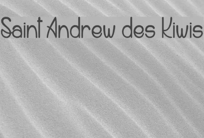 Saint Andrew des Kiwis Font examples