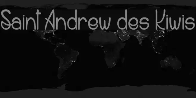 Saint Andrew des Kiwis Font examples