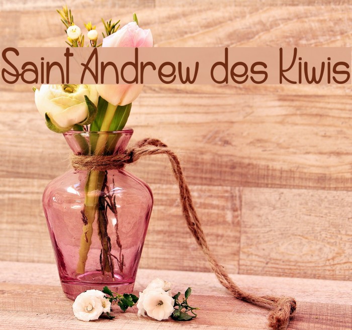 Saint Andrew des Kiwis Font examples