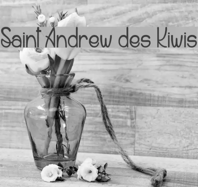Saint Andrew des Kiwis Font examples