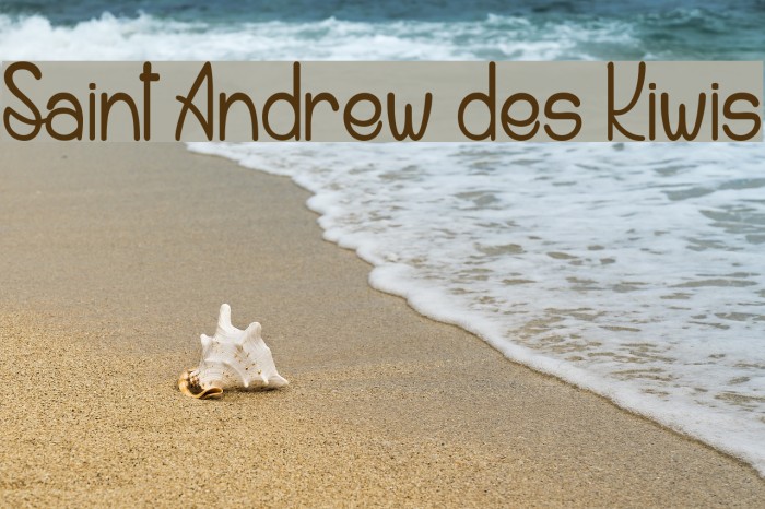 Saint Andrew des Kiwis Font examples