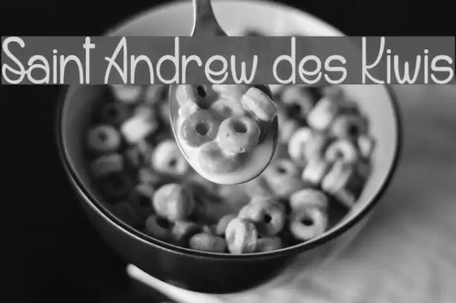 Saint Andrew des Kiwis Font examples